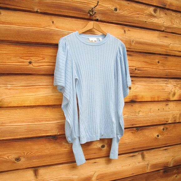 Ted Baker Cashmere Wool Balloon Sleeve Knit Sweater - Picture 3 of 9